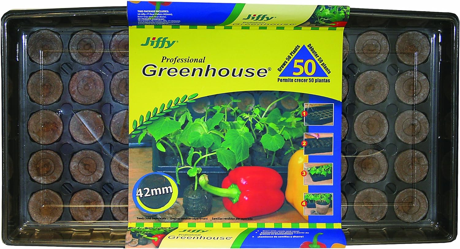 Jiffy 42mm Professional Greenhouse 25-Plant Starter Kit